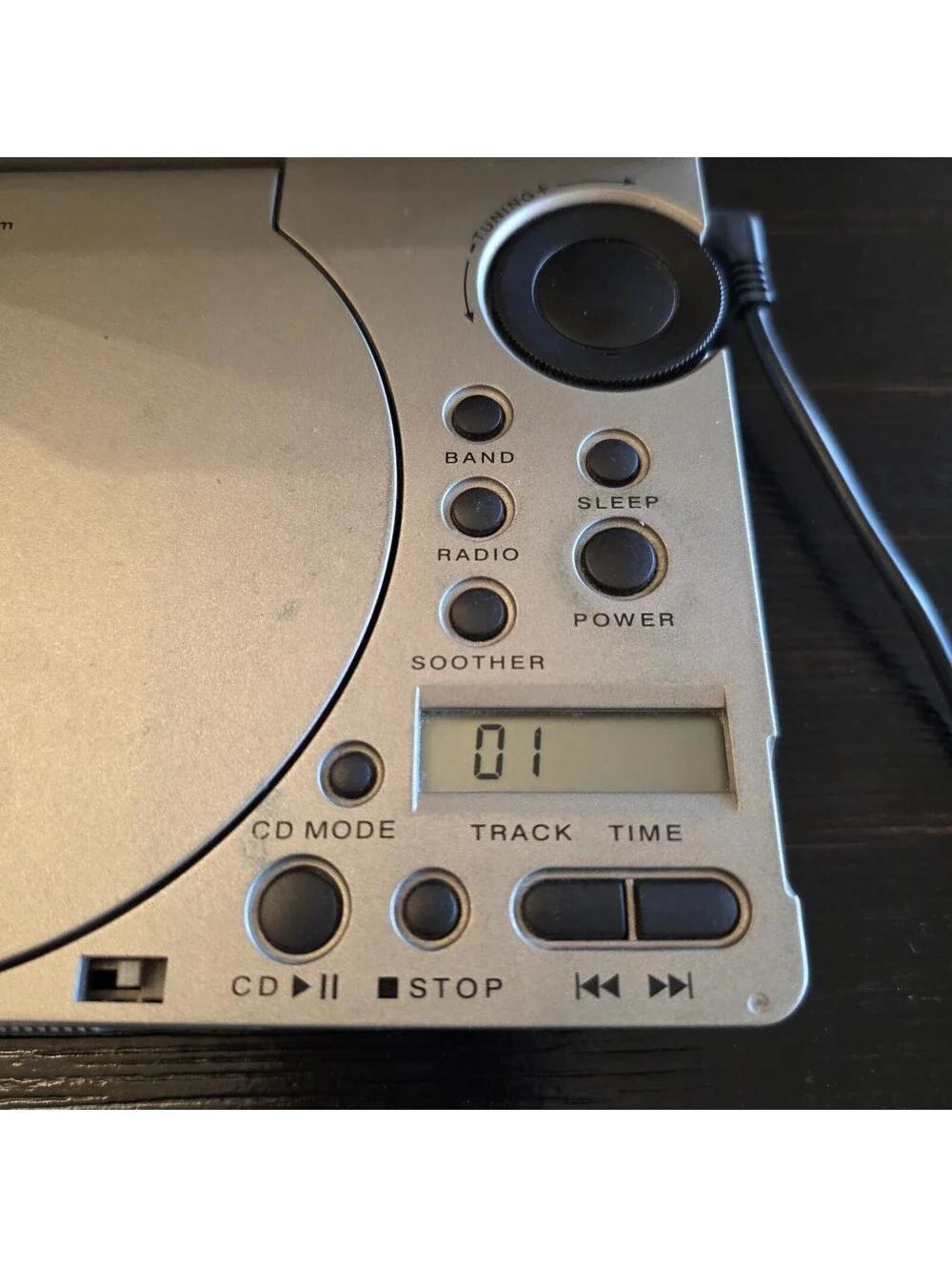 Sharper Image CD Radio Alarm Clock Sound Soother SI735 Tested Working VGC